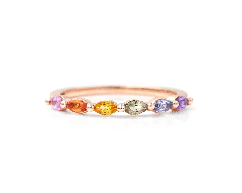 women charm bracelets -Rainbow Sun King Ring