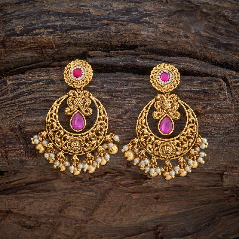 women sparkling gold earrings -Antique Earring 176914