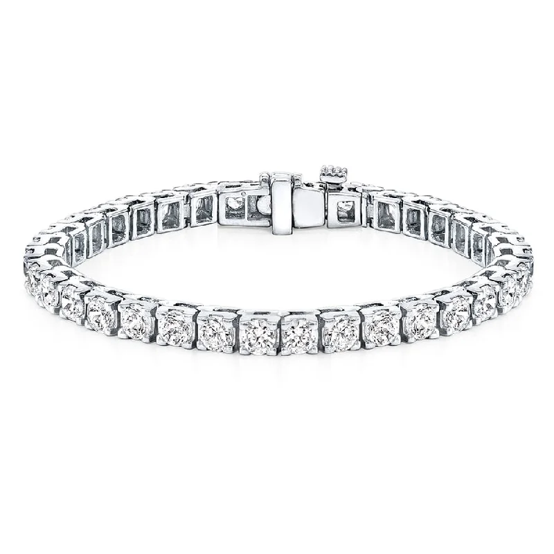 Auriya 14k White or Yellow Gold 15ct TDW Clarity-Enhanced Diamond Tennis Bracelet (H-I, I2-I3)