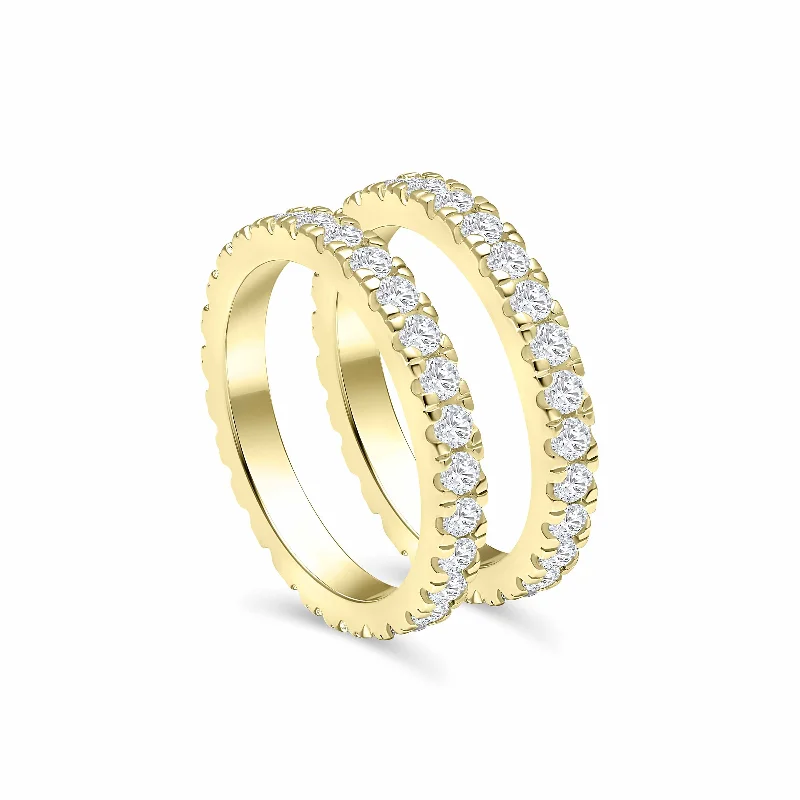 women bridal bracelets -The Eternity Stacking Set - Gold