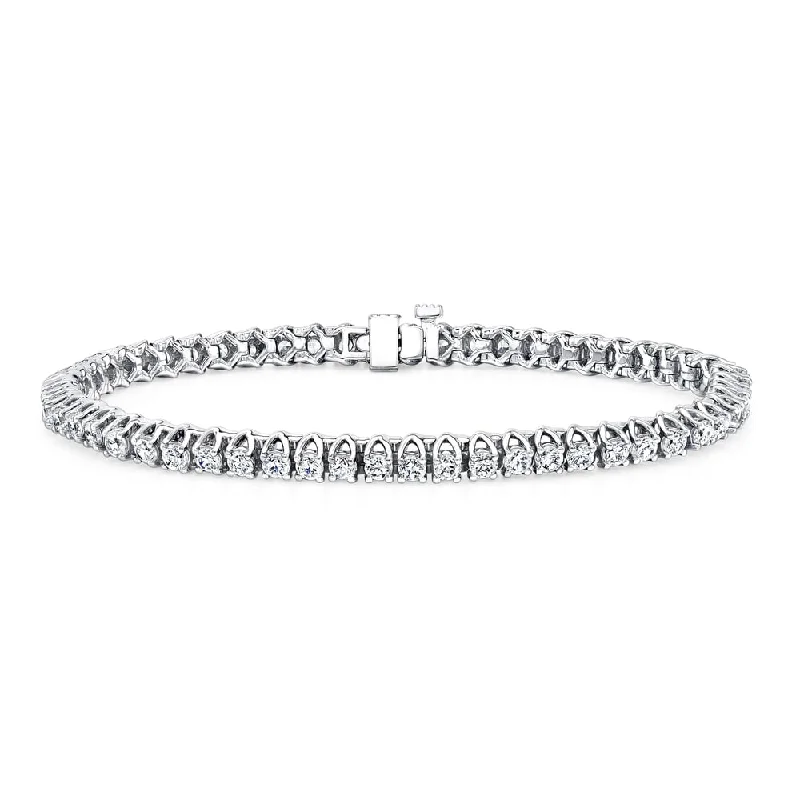 Auriya 3 carat TW Round Diamond Tennis Bracelet 14k Gold