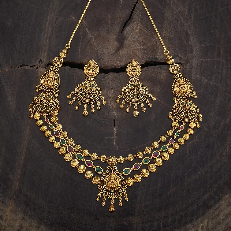 women chunky necklaces -Antique Necklace 170564