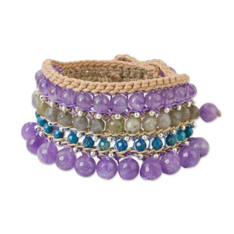 Handmade Multi-gemstone 'Sukhothai Chic' Bracelet (Thailand)