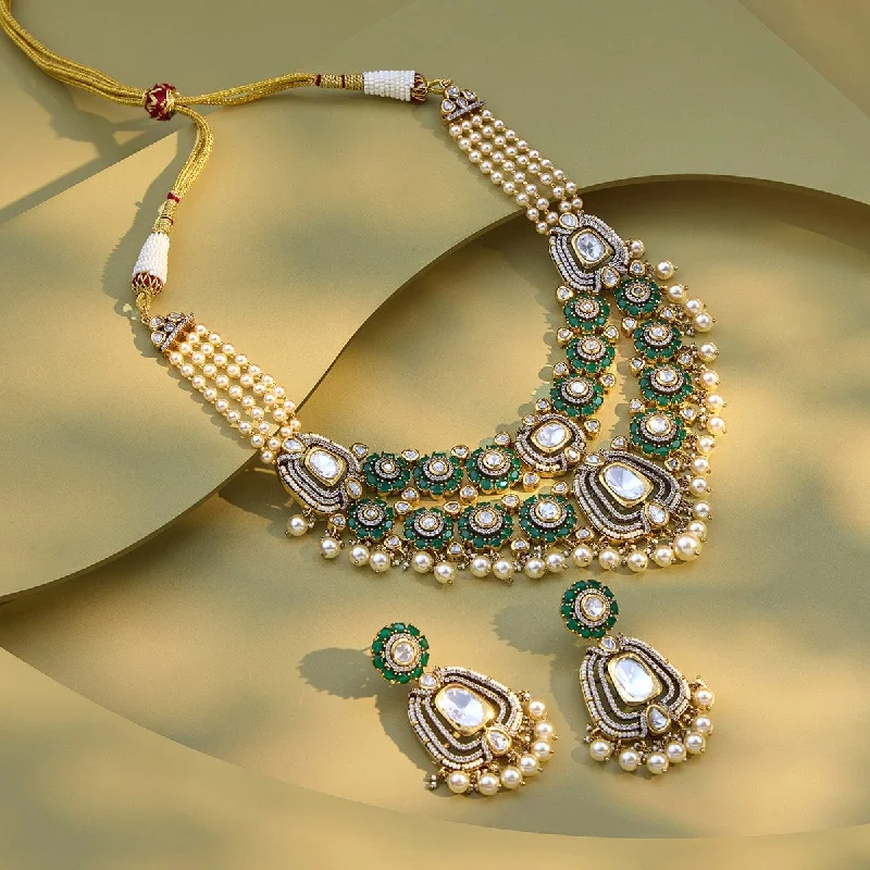 women bridal jewelry necklaces -Kundan Necklace 178329