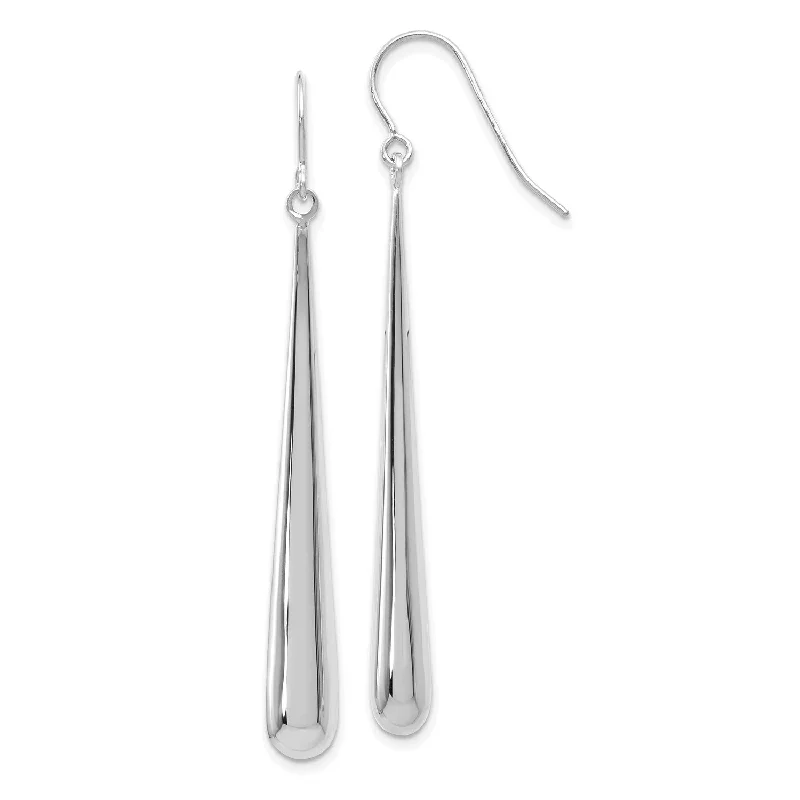 women stylish earrings -14KT White Gold 53X6MM Drop & Dangle Earrings