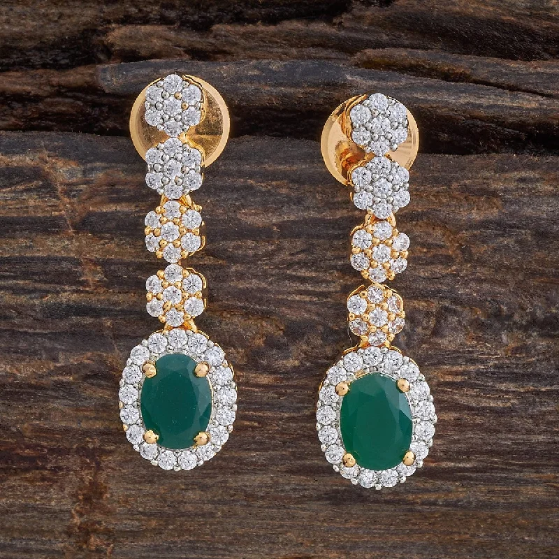 women sparkling gold earrings -Zircon Earring 177275