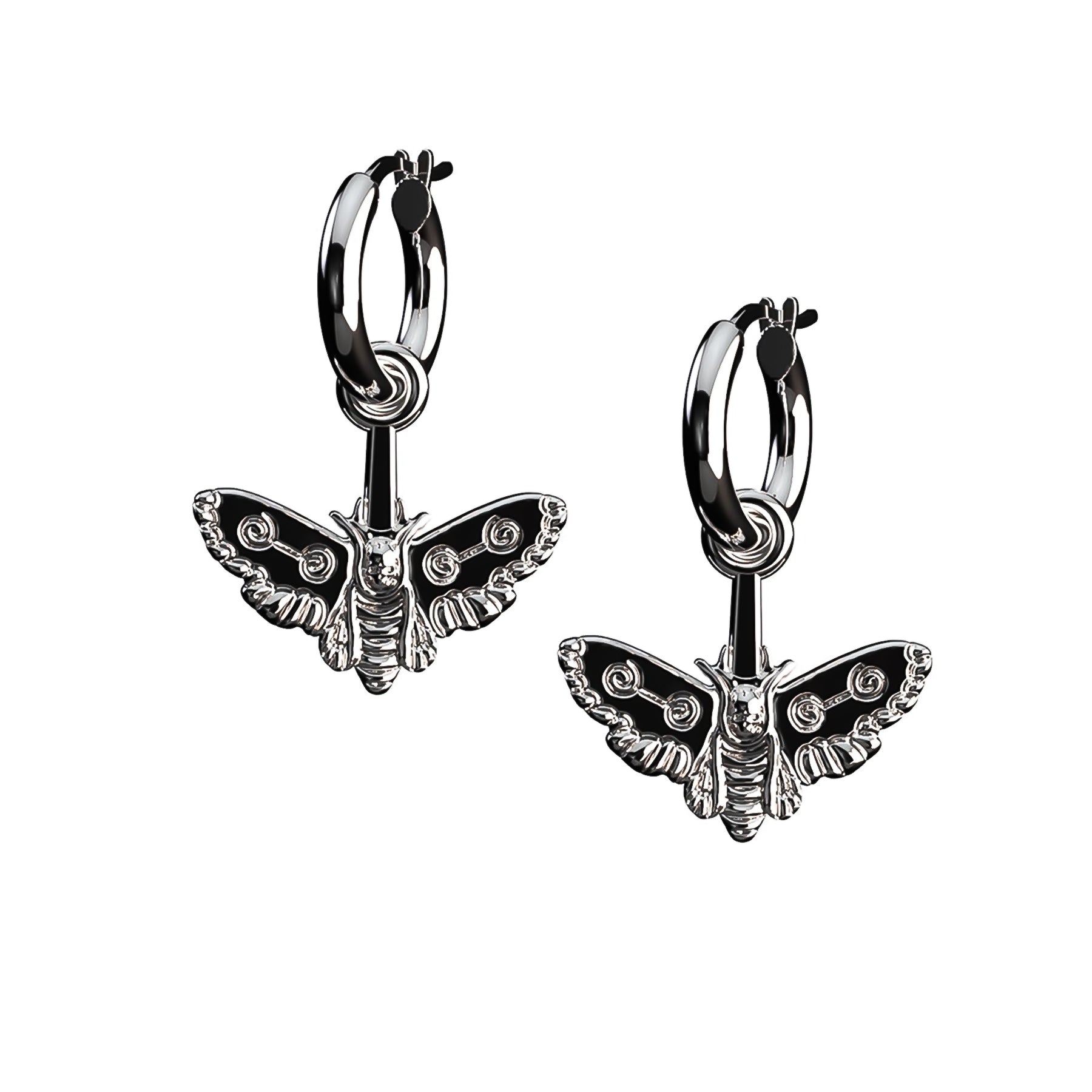 women chandelier earrings -MOTH DANGLE EARRING