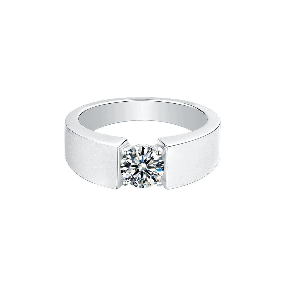 women eco-friendly engagement rings -1.0 Carats VVS1 Moissanite Diamond Ring