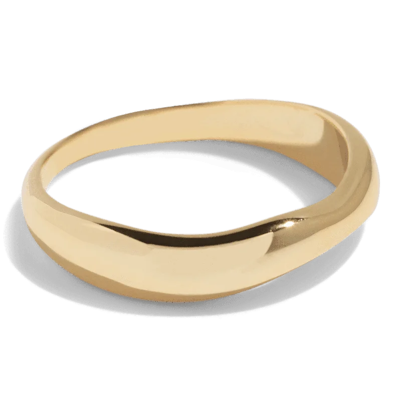 women luxury gold bracelets -THE COCO RING - 18k gold vermeil