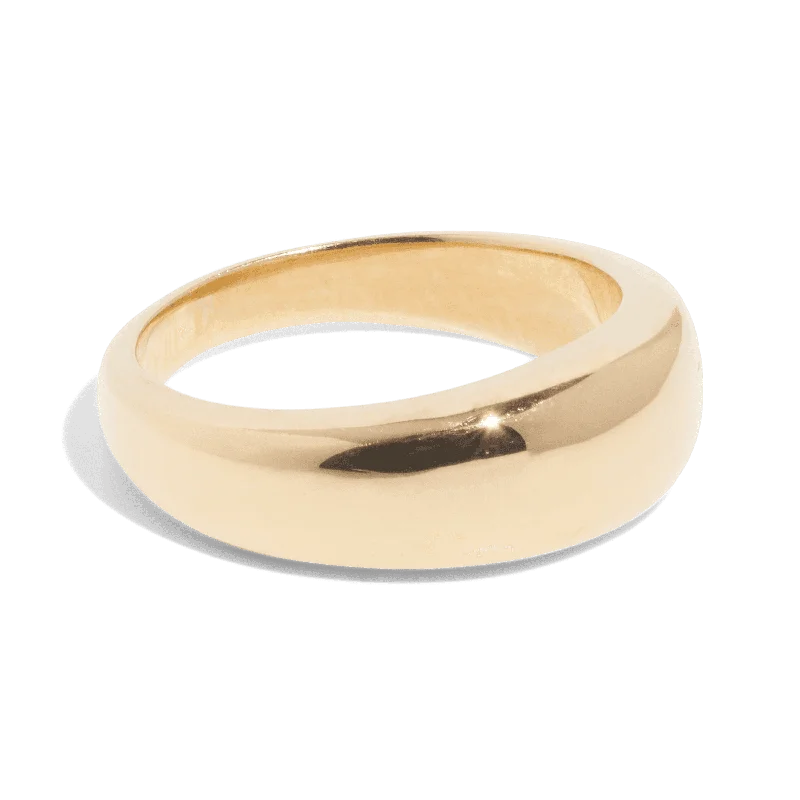 women men’s leather bracelets -THE HARPER RING - Solid 14k gold