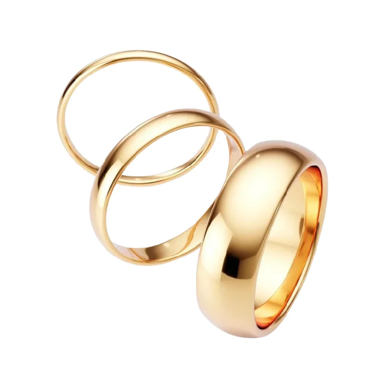 women luxury bangles -Golden Band Ring