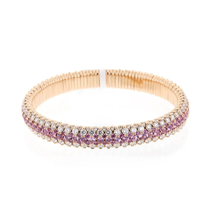 Sapphire & Diamond Stretch Bracelet