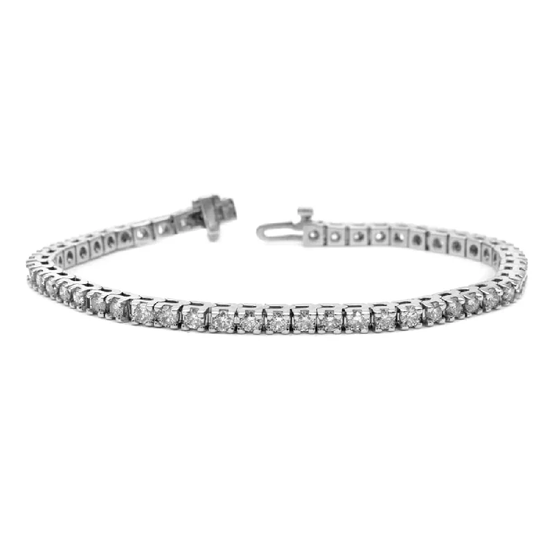 Auriya 14k Gold 8ct TDW Diamond Tennis Bracelet