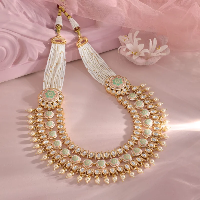 women infinity necklaces -Kundan Necklace 165875