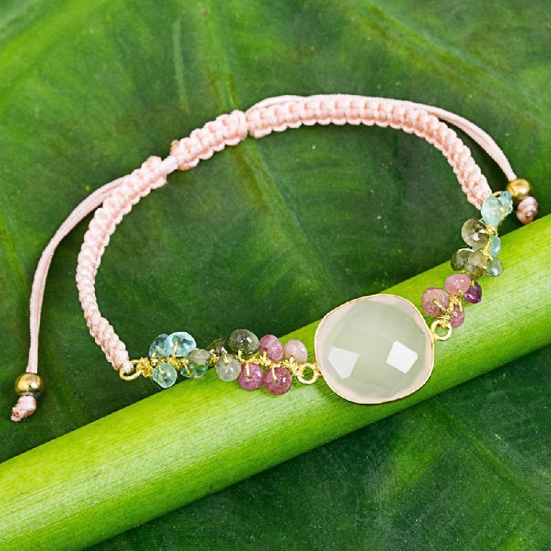 Handmade Multi-gemstone 'Jewel of the Sand' Bracelet (Thailand)