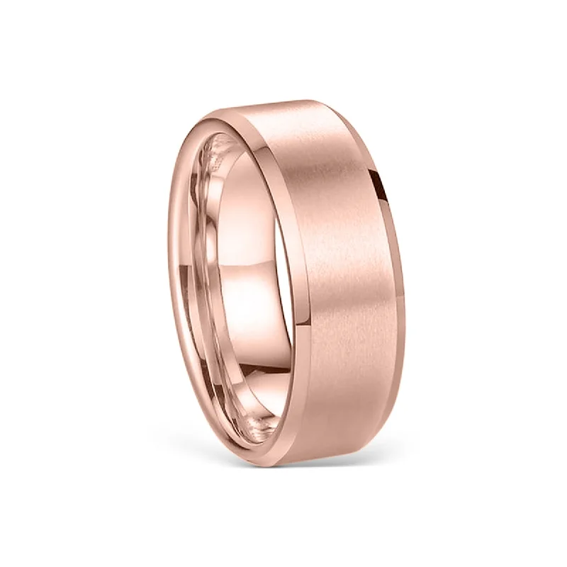 women minimalist bracelets -The Titan Ring - Rose Gold