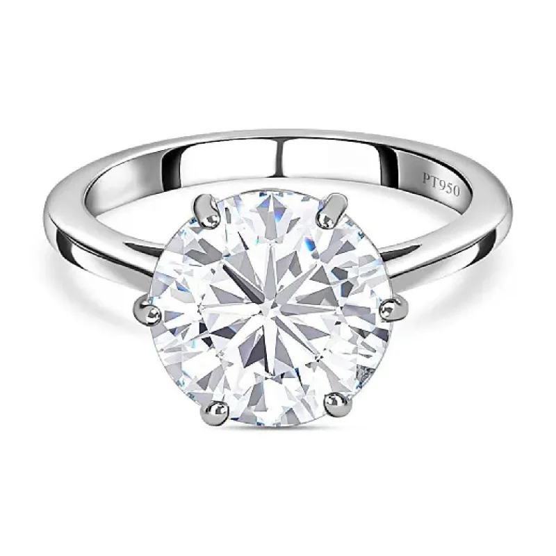 women exclusive engagement rings -3Ct Solitaire Lab Grown Diamond Ring in Platinum