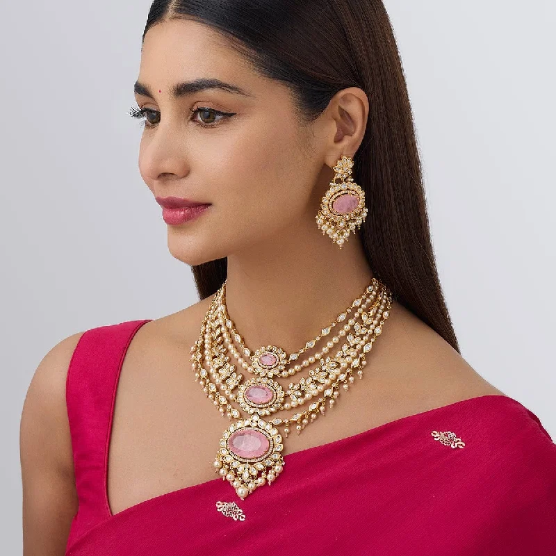 women wedding necklaces -Kundan Necklace 158559