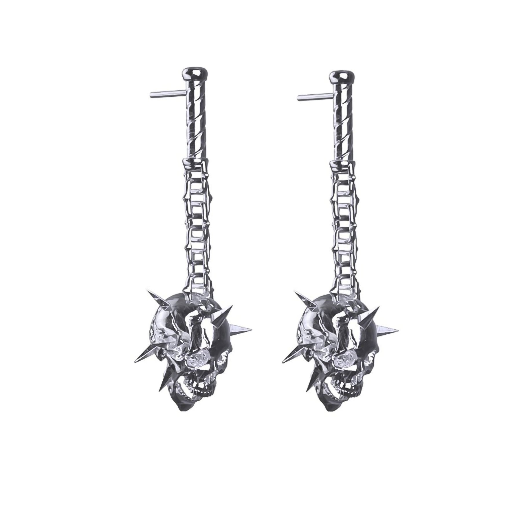 women chic stud earrings -6TH CIRCLE OF HELL EARRING