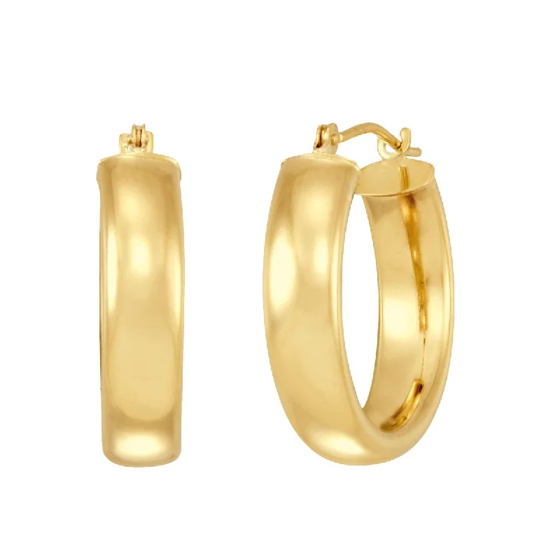 women stud earrings -10KT Bold Gold Hoop Earrings