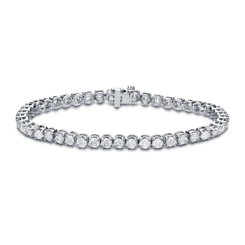 Auriya 6 carat TW Round Diamond Tennis Bracelet 14k Gold - 7-inch