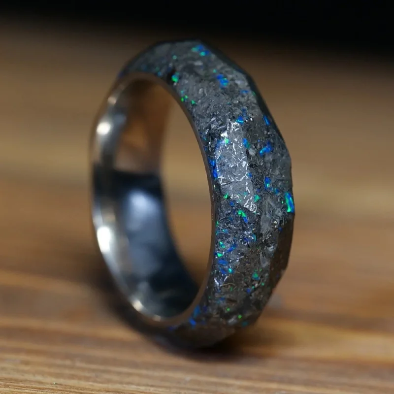 women minimalist bracelets -Boundless Obsidian Star Dust™ Ring