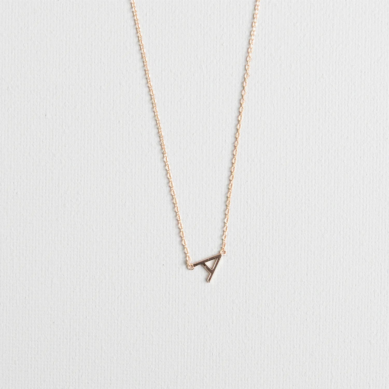 women heart-shaped necklaces -Luxe Gold Initial Necklace