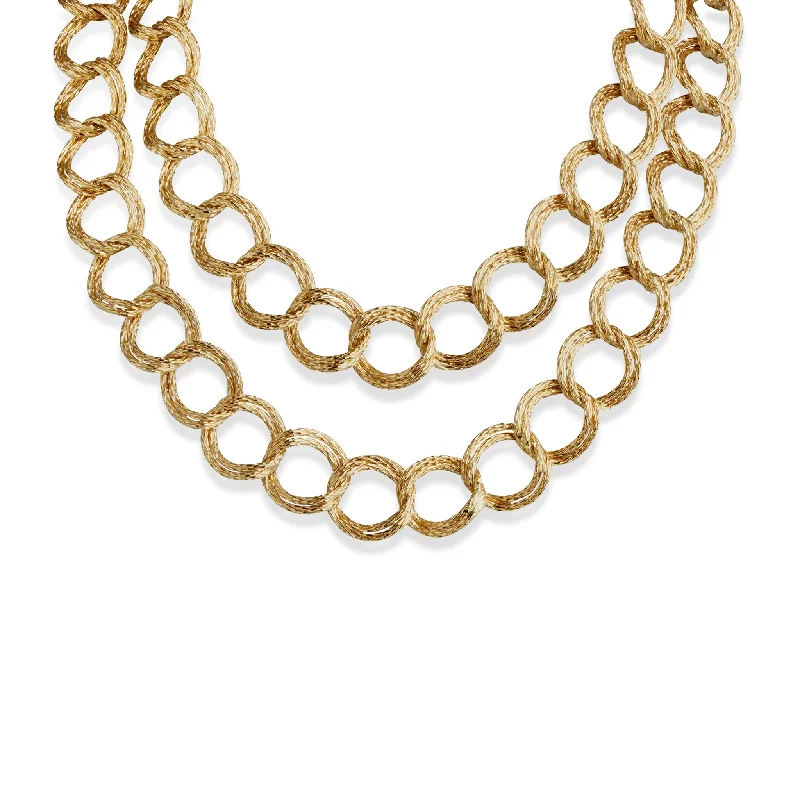 women anniversary gift necklaces -Bulgari Long Chain Necklace