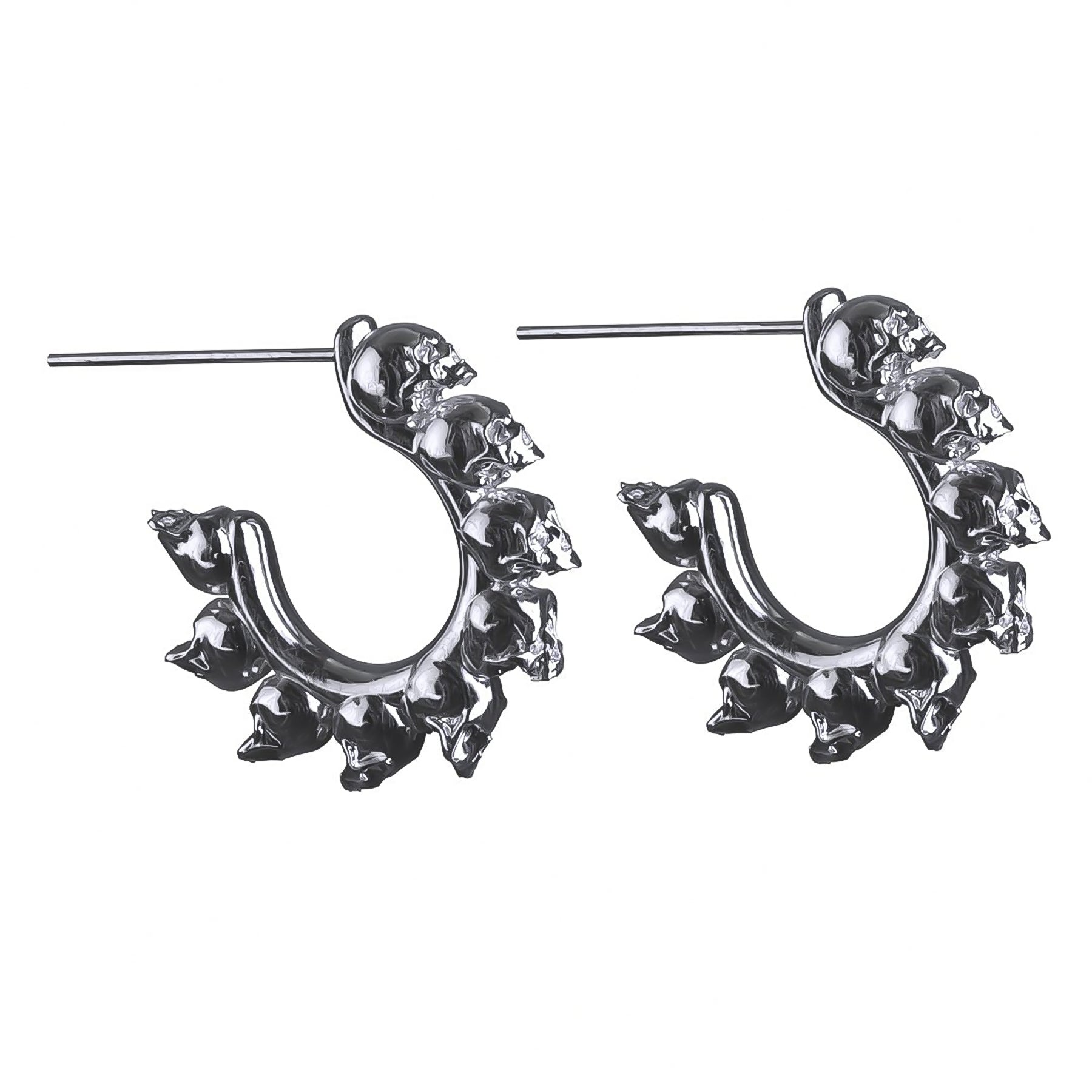 women luxury hoop earrings -10 STAGES OF ADDICTION EARRING