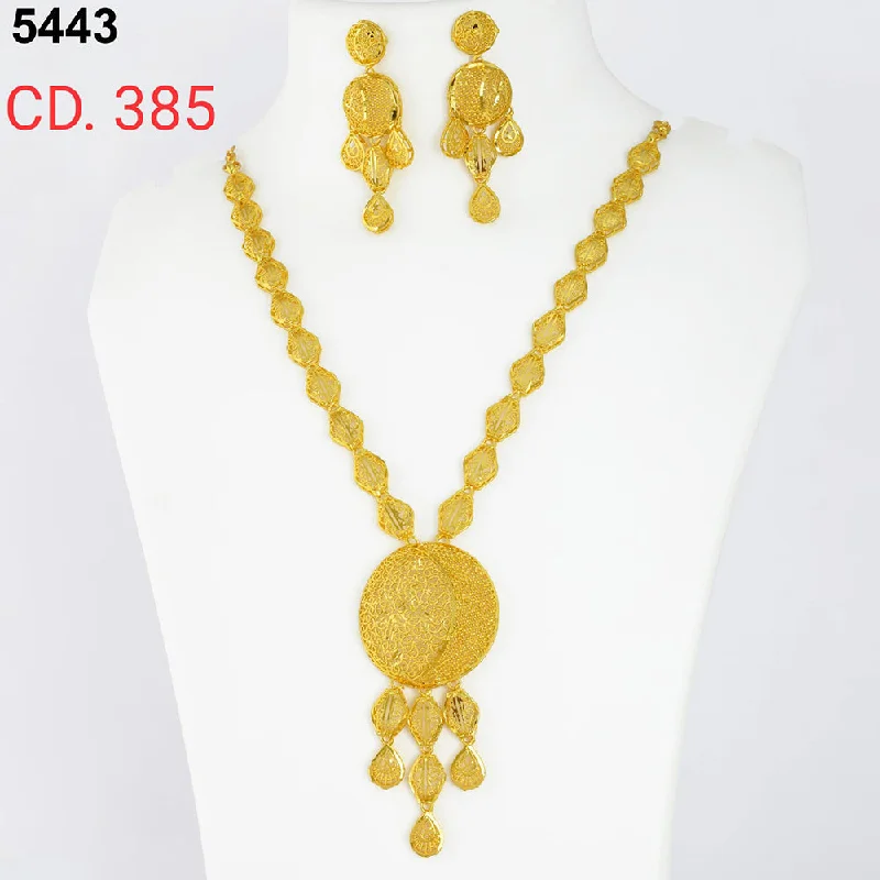 women delicate necklaces -MR Jewellery Forming Gold Plated Necklace Set