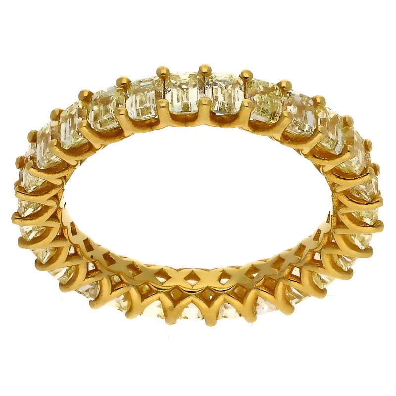 women wedding bracelets -14K Yellow Gold Diamond Eternity Band