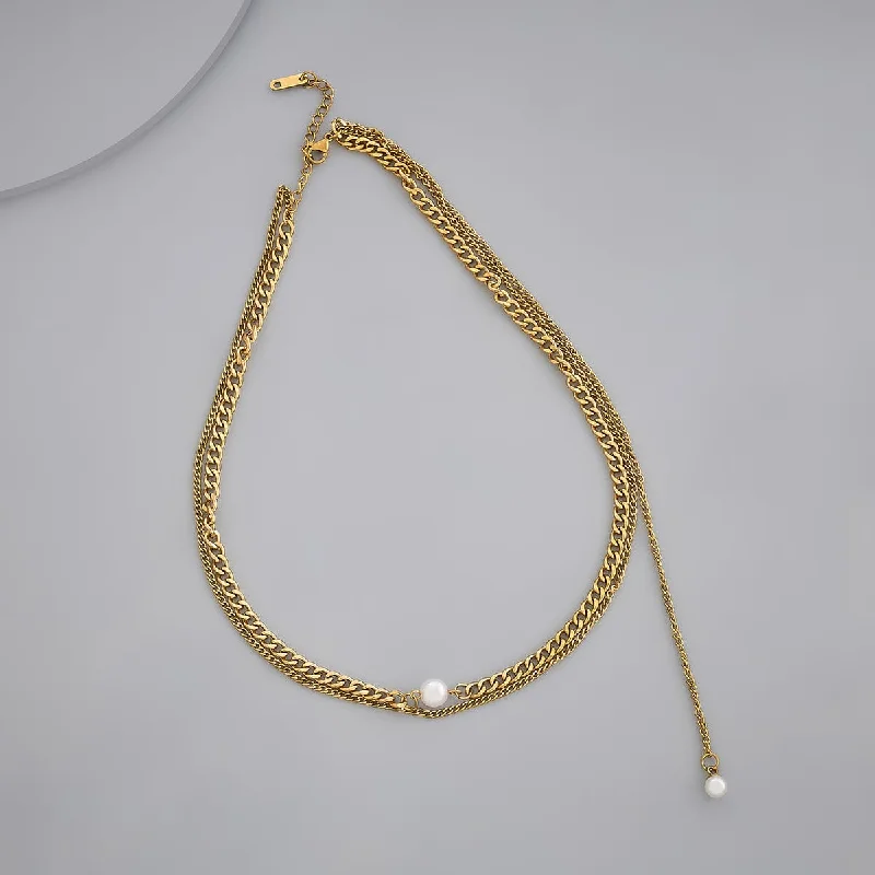 women minimalist gold necklaces -Trendy Necklace 170874