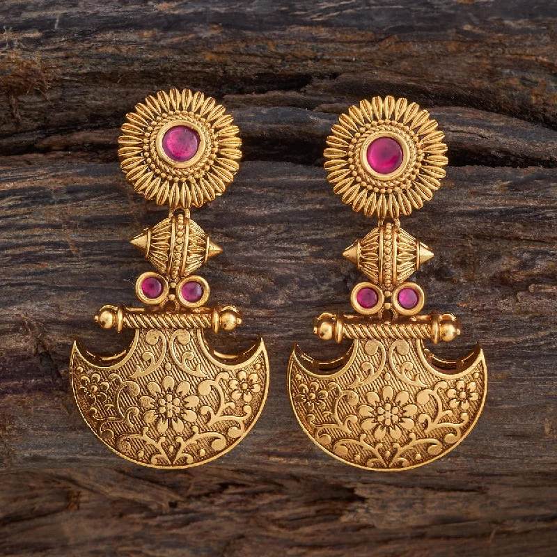 women gemstone stud earrings -Antique Earring 178510