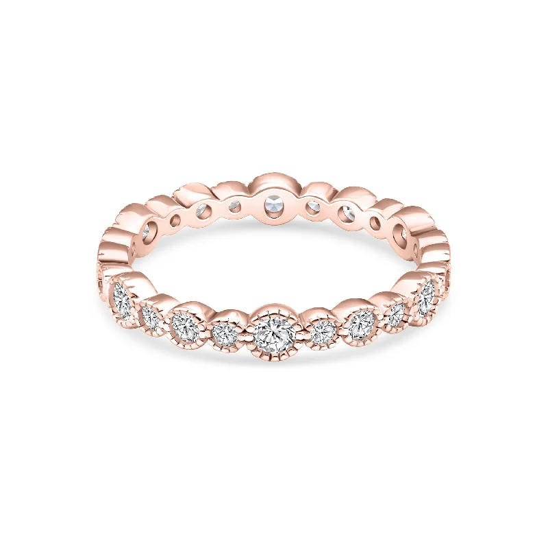 women chain bracelets -The Mia - Rose Gold