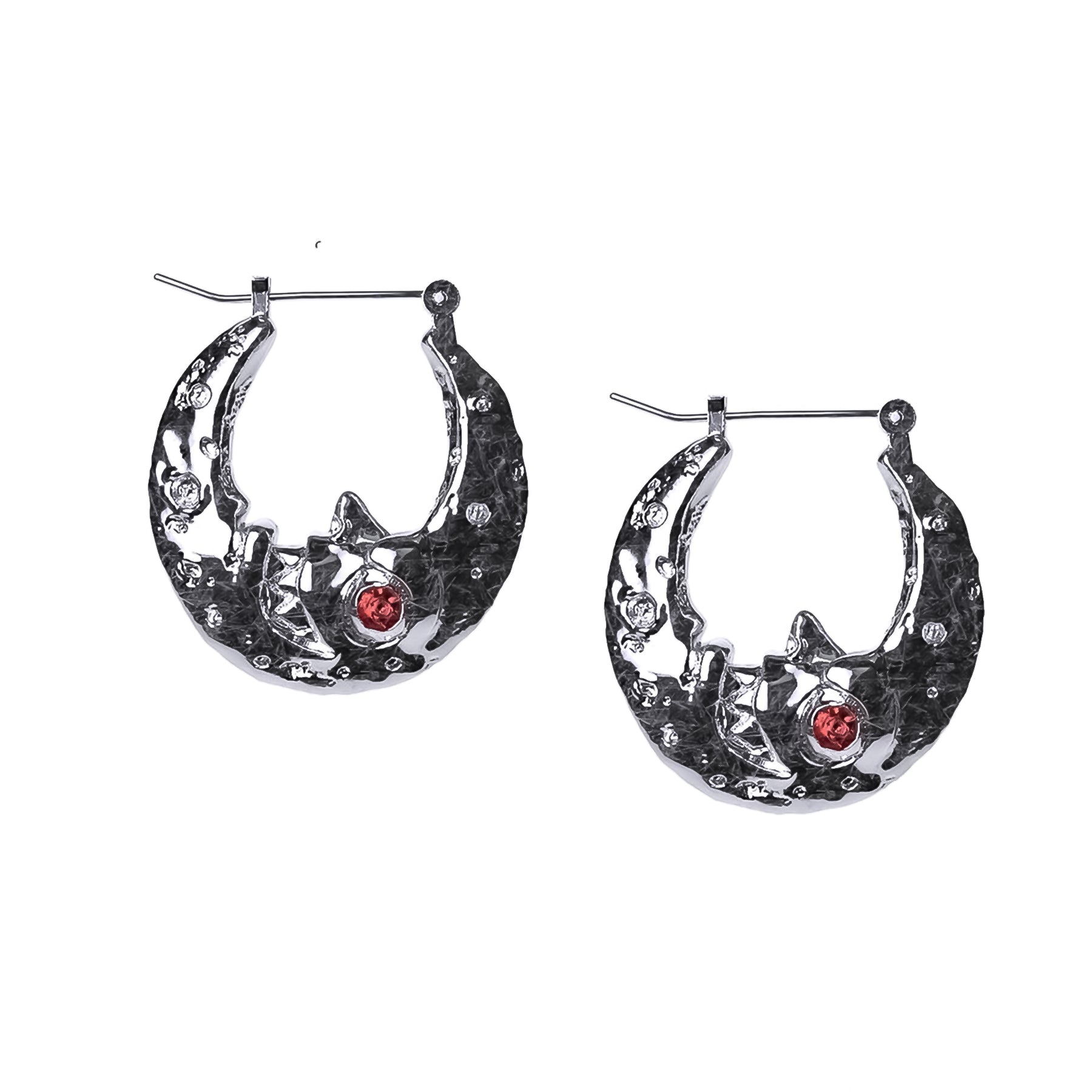 women pearl earrings -LUNA HOOP EARRING