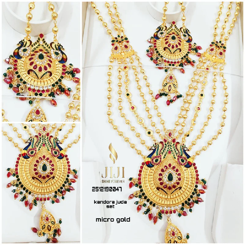 women vintage pendant necklaces -Jiji Jewellery Gold Plated Necklace Set