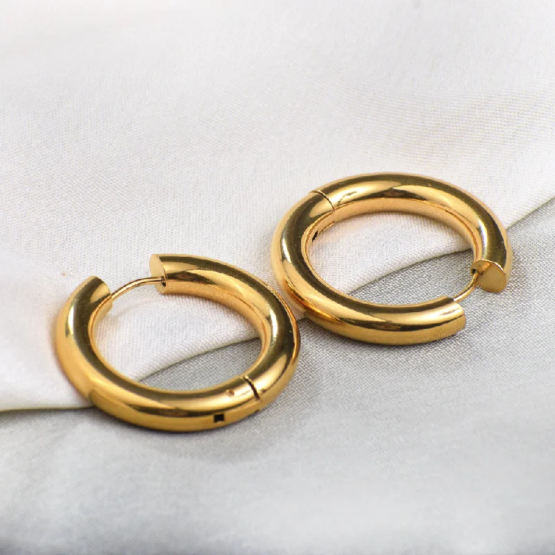 women fashion earrings -Classic Round Hoop Earrings