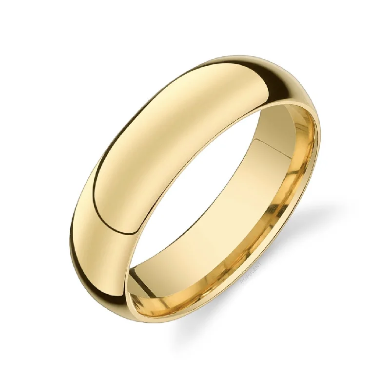 women men’s bracelets -Gold Dome Band Ring